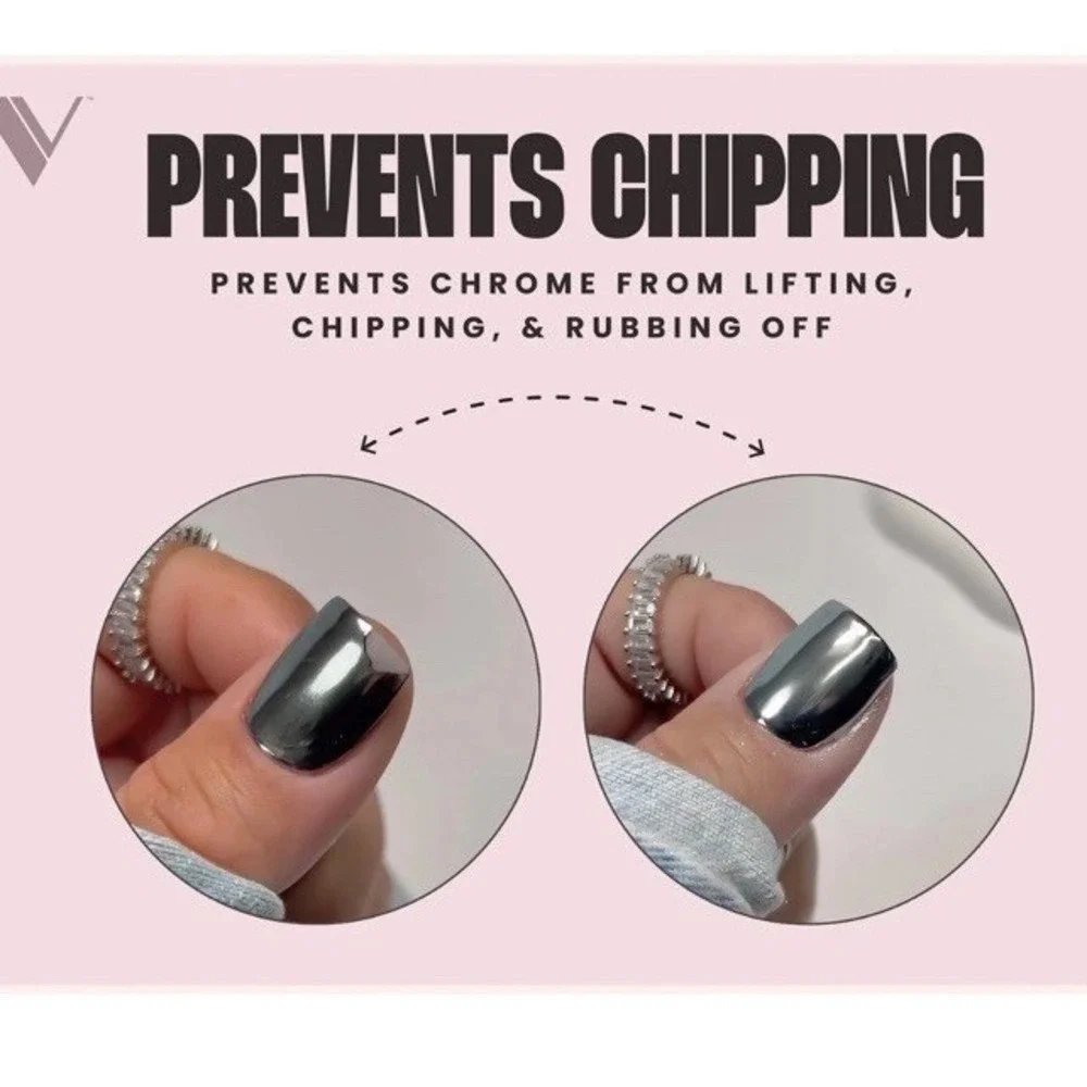 V Beauty Pure Chrome Bond UV/LED .5‎ Oz New In Open Box Nail Polish